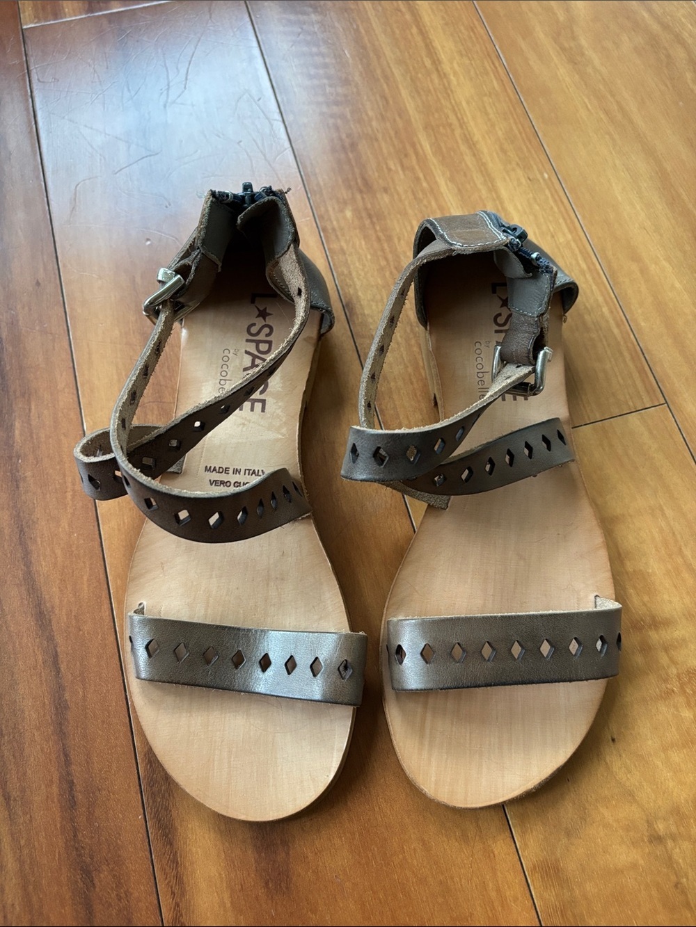 NWOT Italian leather sandals